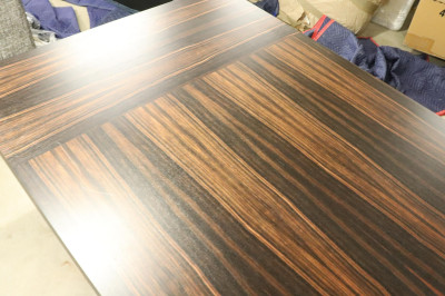Custom Macassar Ebony Veneered Dining Table