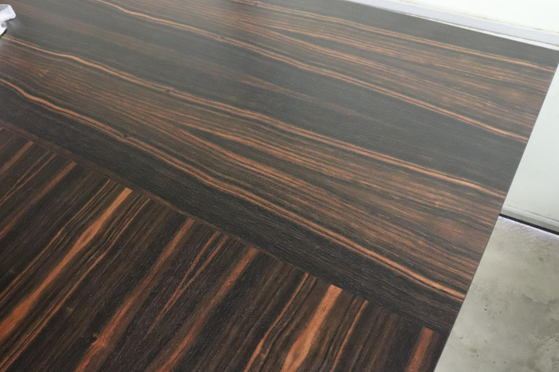 Custom Macassar Ebony Veneered Dining Table