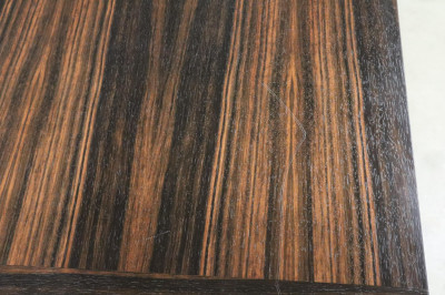 Custom Macassar Ebony Veneered Dining Table