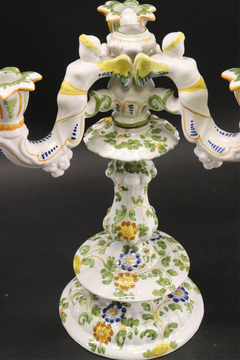 Ulisse Cantagalli Faince Majolica Centerpiece
