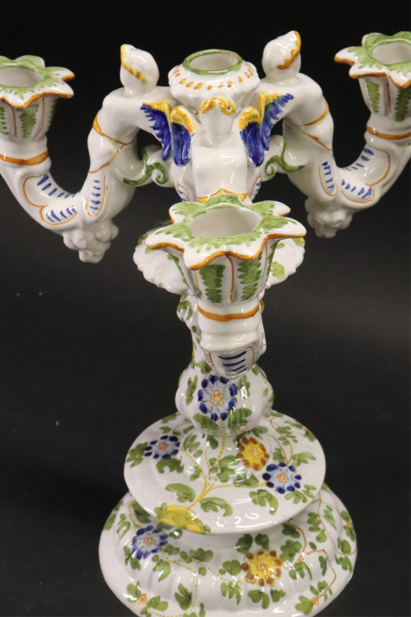 Ulisse Cantagalli Faince Majolica Centerpiece
