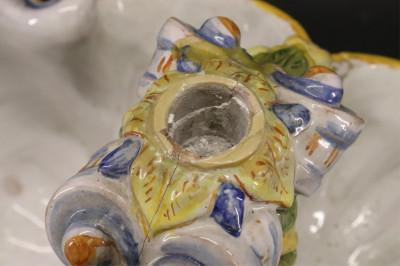 Ulisse Cantagalli Faince Majolica Centerpiece