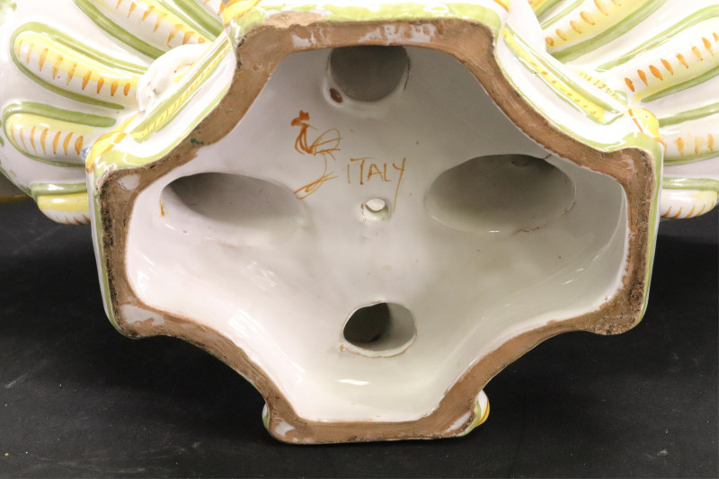 Ulisse Cantagalli Faince Majolica Centerpiece