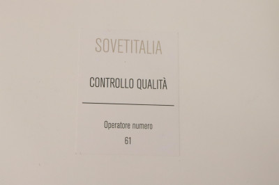 Sovetitalia Enameled Metal &amp; Glass Breakfast Table