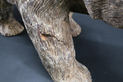 Carved Wood Bear