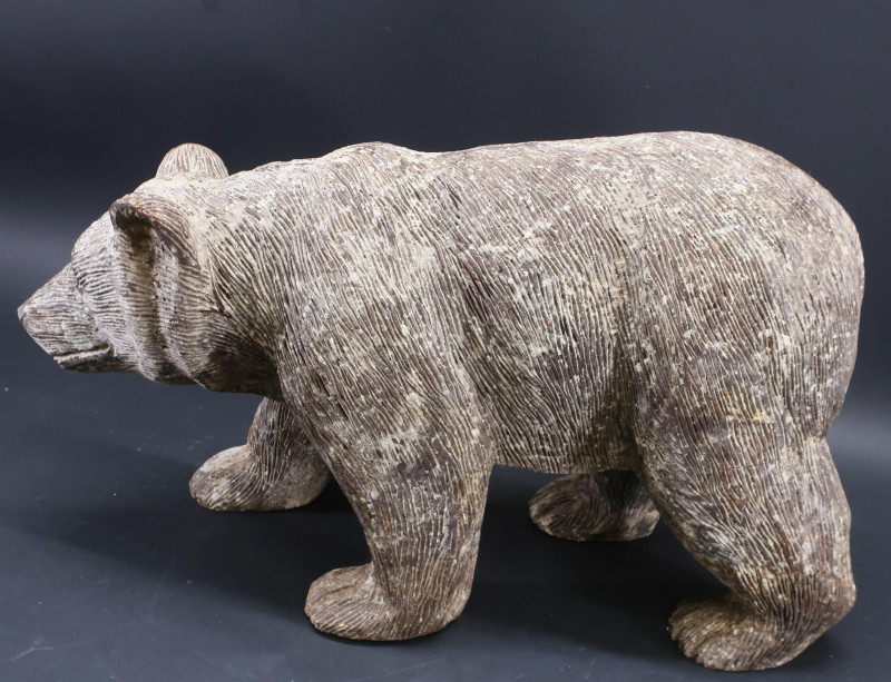 Carved Wood Bear