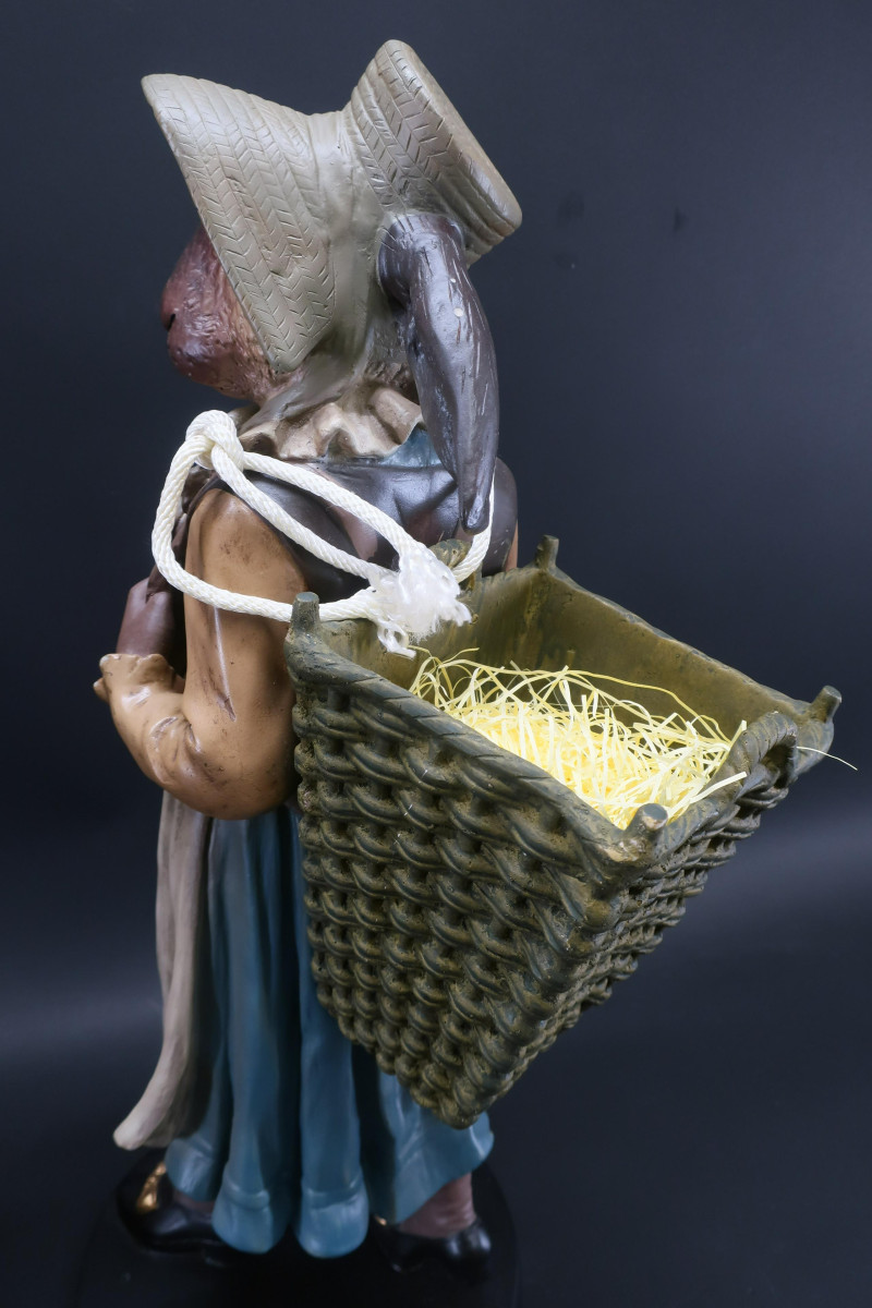 Pair Bunny Rabbit Composition Figures