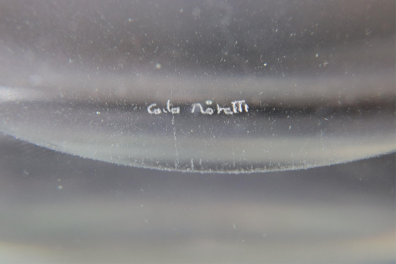 7 Clear &amp; 2 Green Tinted Vases