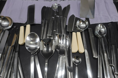 Lg. Joseph Hoffmann Alessi Stainless Flatware Svc