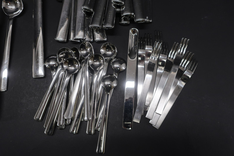 Lg. Joseph Hoffmann Alessi Stainless Flatware Svc