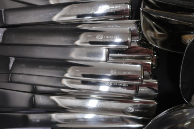 Lg. Joseph Hoffmann Alessi Stainless Flatware Svc