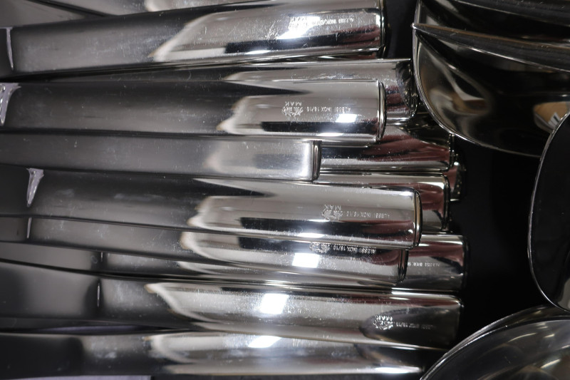 Lg. Joseph Hoffmann Alessi Stainless Flatware Svc
