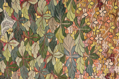 Large German Jugendstil Wool Tapestry
