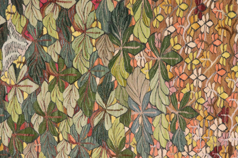 Large German Jugendstil Wool Tapestry