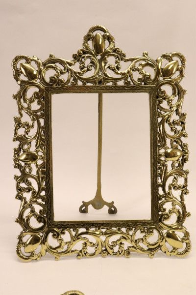 (4) Brass Easel Frames