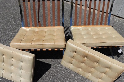 Pair of Knoll Barcelona Chairs