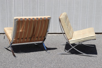 Pair of Knoll Barcelona Chairs