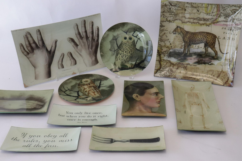 10 John Derian Glass Trays