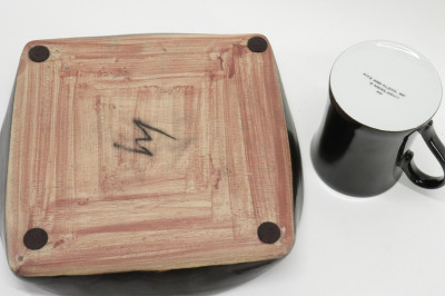 12 Matte Black &amp; Glossy Porcelain Items