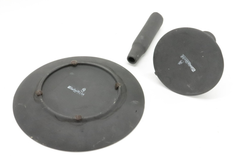 12 Matte Black &amp; Glossy Porcelain Items