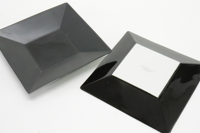 12 Matte Black &amp; Glossy Porcelain Items