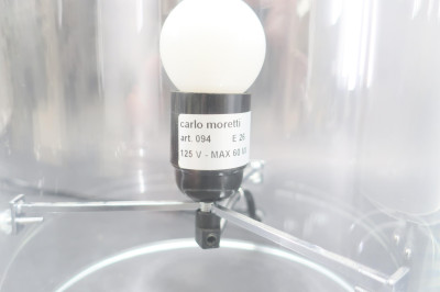 Pair Carlo Moretti Cylindrical Glass Lamps