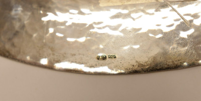 Sterling Silver Hand Hammered Tray &amp; Vase