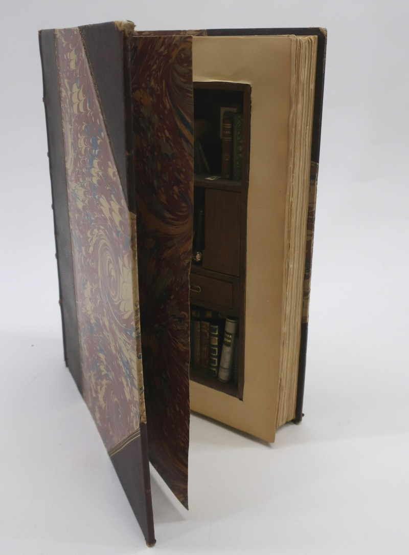 Ettore Sobrero Miniature Library within Book