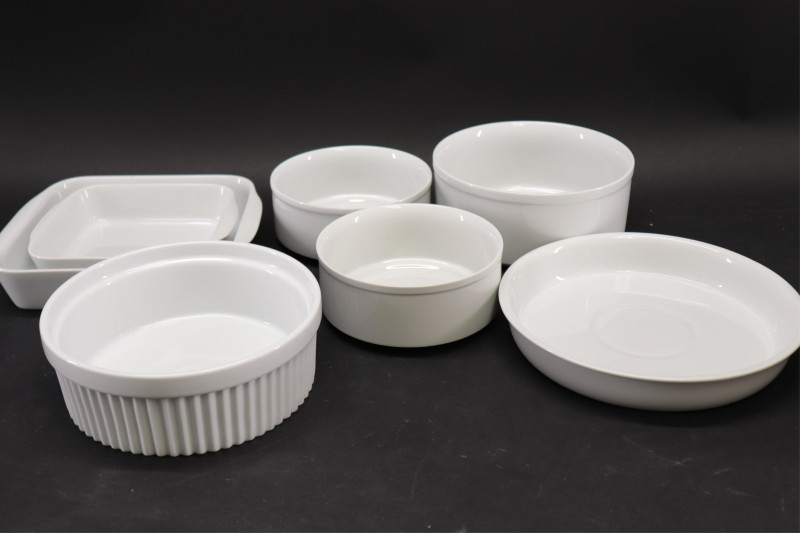 Large Lot White Ceramic Kitchen/Cookware