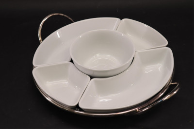 Large Group White Ceramic Serving Items
