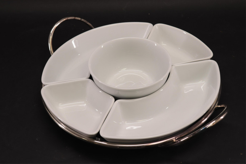 Large Group White Ceramic Serving Items