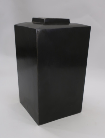 Bronze Square Sided Vase, possibly Japanese