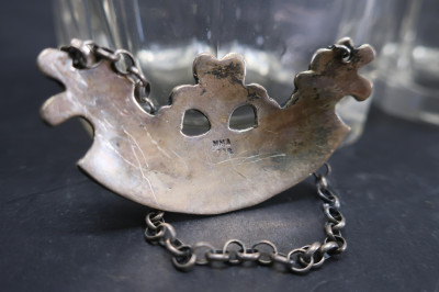 George III Inlaid Mahogany &amp; Sterling Tantalus