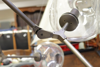 Cuican Bronze Patinated Metal 10-Light Chandelier