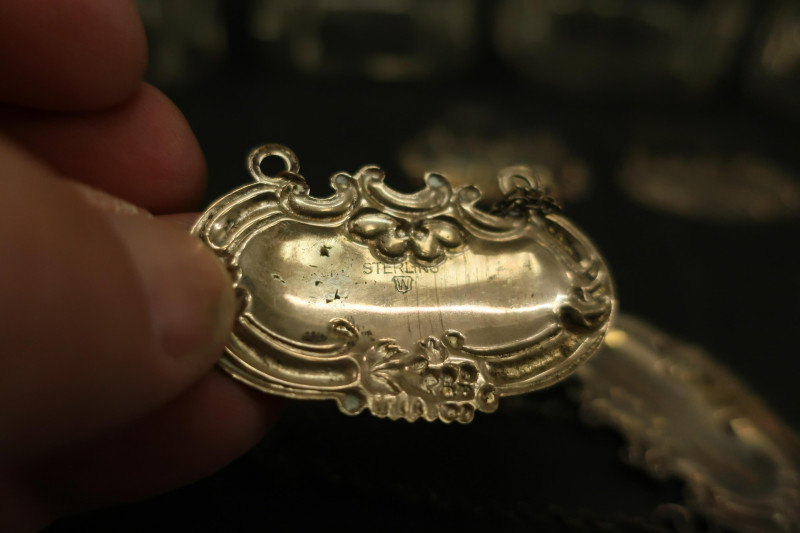 George III Inlaid Mahogany &amp; Sterling Tantalus