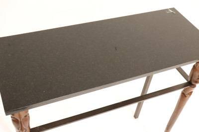 Contemporary Bronze Console with Masks