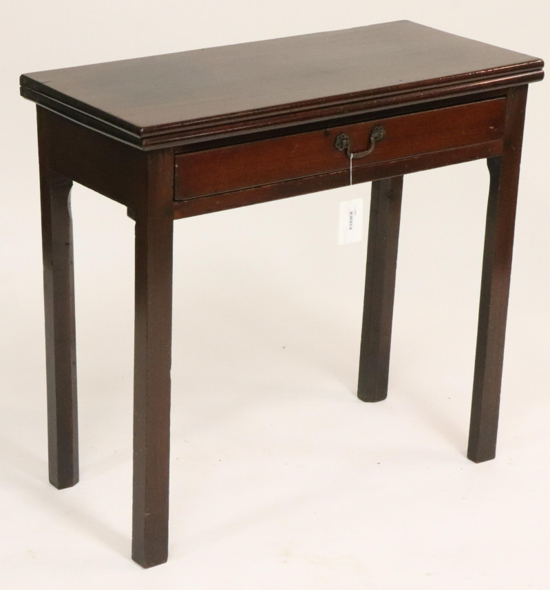 George III Mahogany Glass Table, Late 18th C.