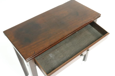 George III Mahogany Glass Table, Late 18th C.