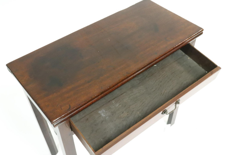 George III Mahogany Glass Table, Late 18th C.