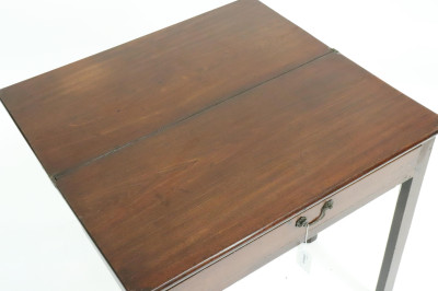 George III Mahogany Glass Table, Late 18th C.