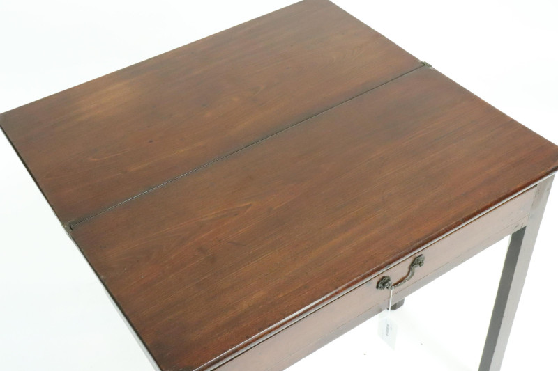 George III Mahogany Glass Table, Late 18th C.