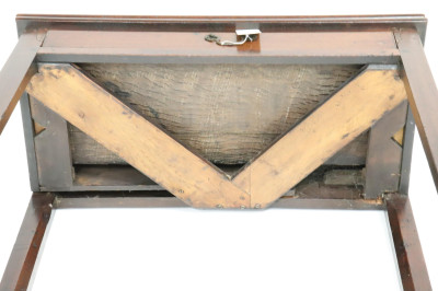 George III Mahogany Glass Table, Late 18th C.