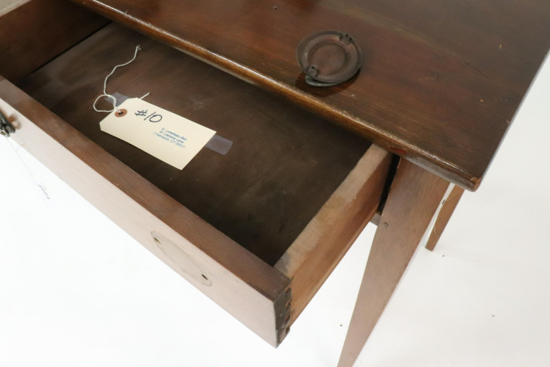 Late Federal Style Stained Cherry Side Table