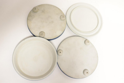 2 Wedgwood Dark Blue Jasper Dip Cache Pot