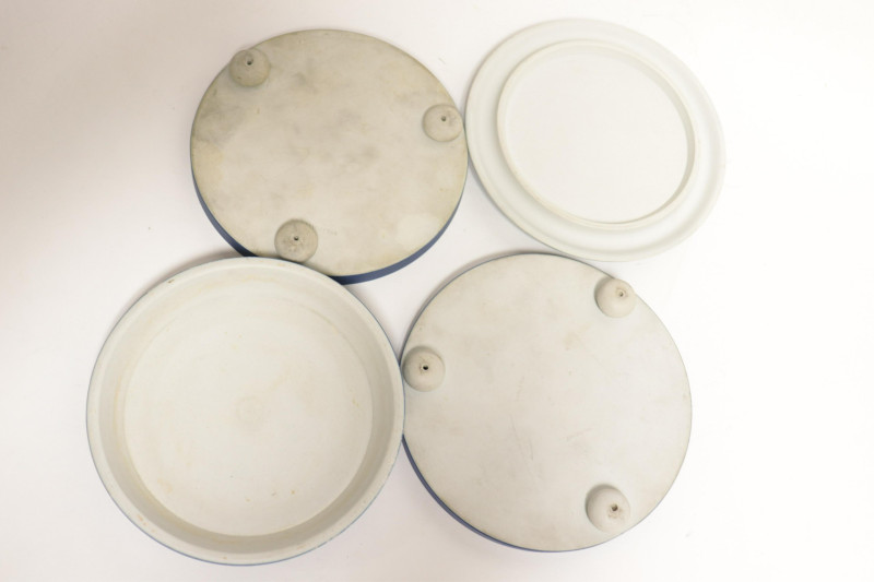 2 Wedgwood Dark Blue Jasper Dip Cache Pot