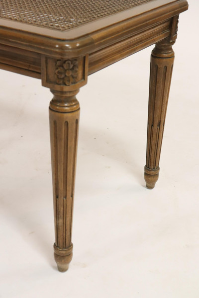 Louis XVI Style Beechwood Caned Banquette