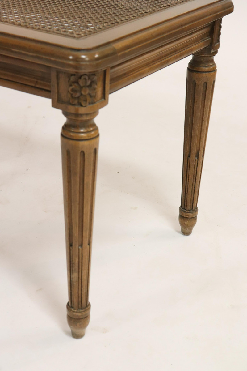 Louis XVI Style Beechwood Caned Banquette