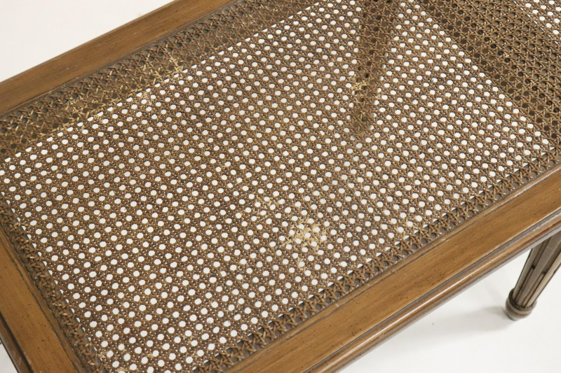 Louis XVI Style Beechwood Caned Banquette