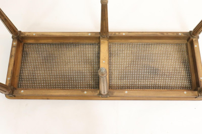 Louis XVI Style Beechwood Caned Banquette