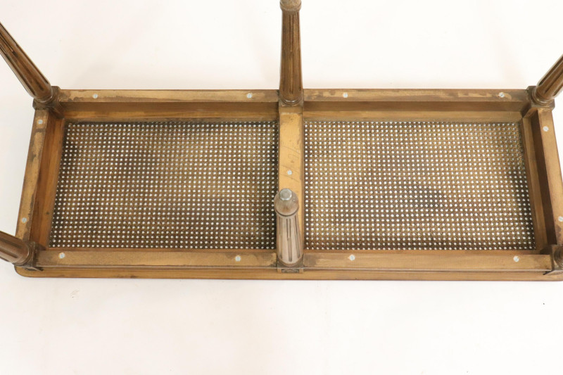 Louis XVI Style Beechwood Caned Banquette